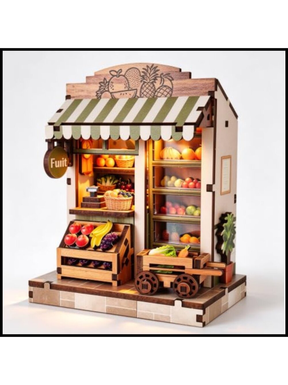 DIY Miniature House Kit 116 Piece Wooden Model Buildable Craft